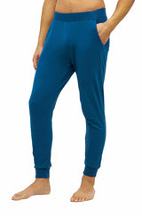 Alpaka Schlafanzug Pyjama Hose Herren DREAMLINE mit Bio Baumwolle midnight blue von Apu Kuntur