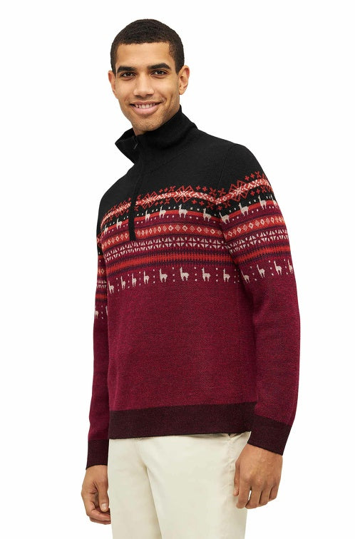 Herren Troyer CANDELA aus 100% Baby Alpaka von Apu Kuntur