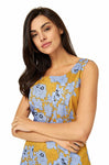 Sommerkleid MATILDE aus 100% Pima-Bio-Baumwolle ocean-flower von Apu Kuntur