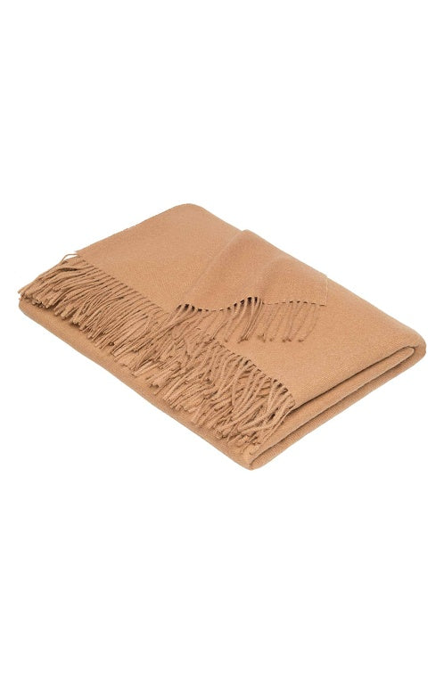 Tagesdecke UNI aus 100% Alpaka - 5 Farben kamel 180x135 cm von Apu Kuntur