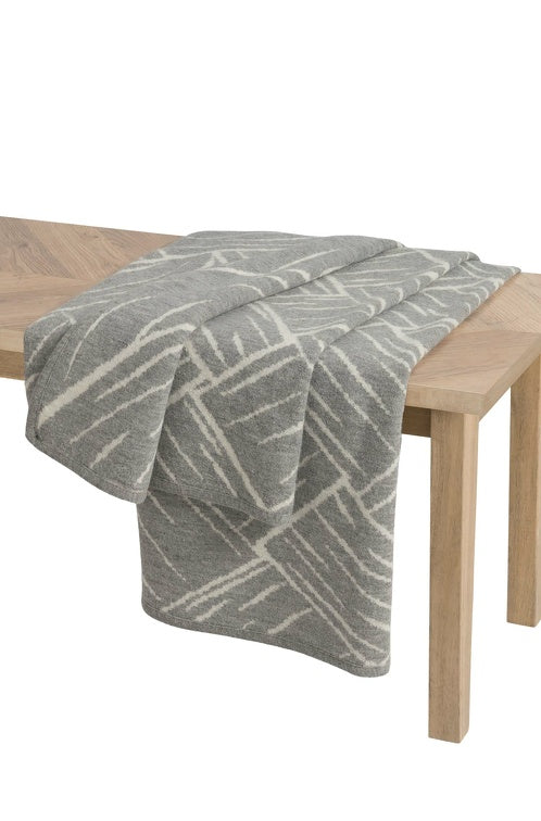 Wolldecke JACQUARD aus 100% Alpaka - extragroß von Apu Kuntur