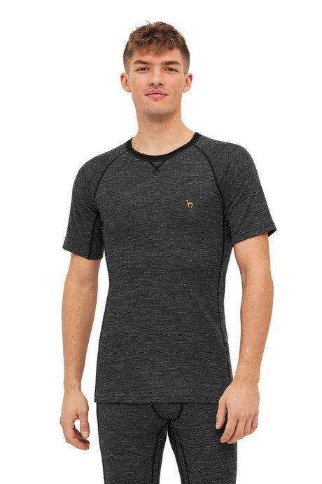 Thermo-Shirt Herren ANDEN ACTIVE mit 60% Premium Alpaka anthrazit von Apu Kuntur