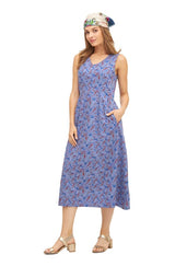 Langes Kleid FLYING BIRD aus Bio-Pima-Baumwolle von Apu Kuntur
