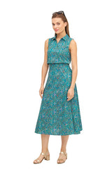 Ärmellose Bluse FLORAL ETHNO aus Bio-Pima-Baumwolle von Apu Kuntur