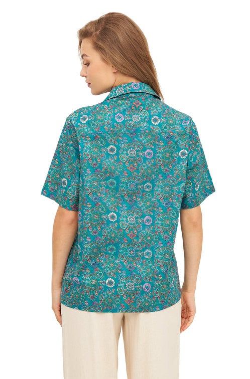Hemd FLORAL ETHNO aus Bio-Pima-Baumwolle von Apu Kuntur