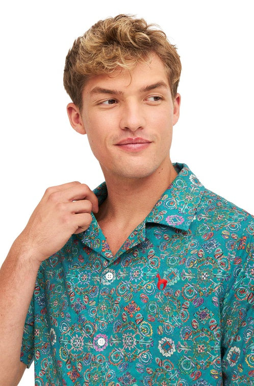 Hemd FLORAL ETHNO aus Bio-Pima-Baumwolle von Apu Kuntur