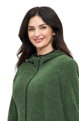 Alpaka Kapuzenmantel APU FLEECE mit Alpaka, Merino & Bio-Baumwolle