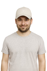 Cap aus 100% Bio-Baumwolle 🌿 mit gesticktem Alpaka-Logo sand von Alpaka Store Deutschland
