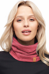 Loop-Schal ROYAL ALPACA SPORT mit 63% Royal Alpaka coral melange one-size von Apu Kuntur