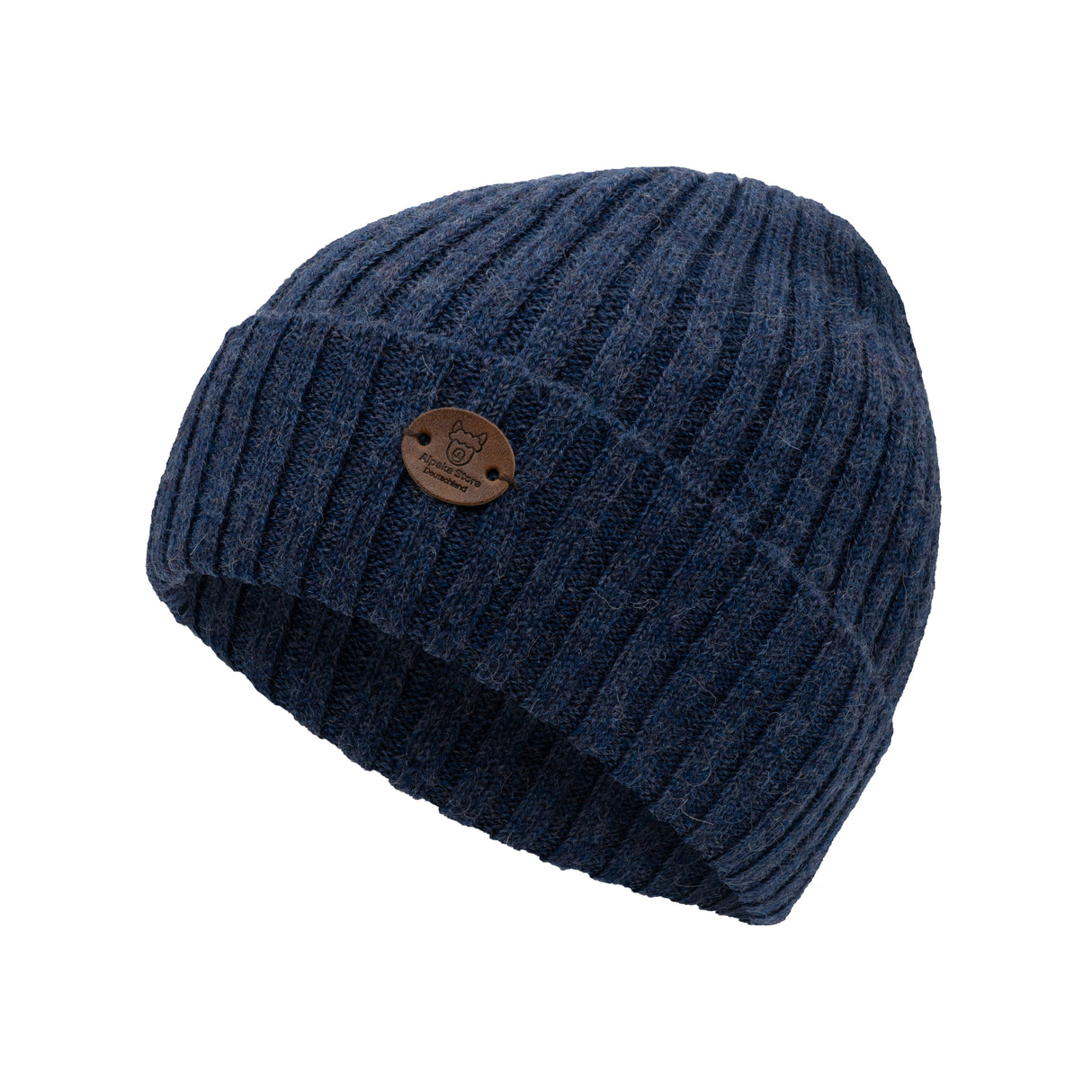 Premium Mütze CHANNEL aus 100% Alpaka (limitierte Auflage) blau one-size von Alpaka Store Deutschland