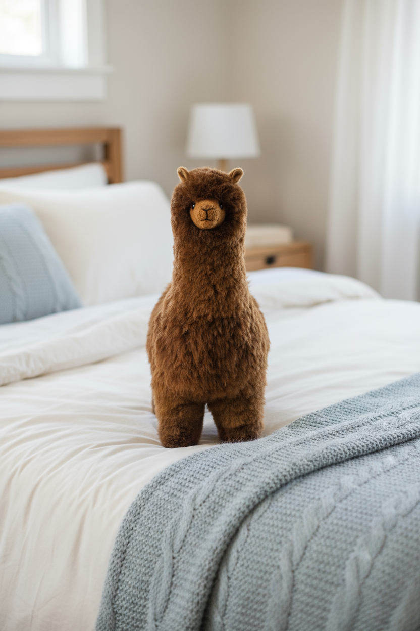 PELUCHE MORBIDO (50cm) in pelliccia di alpaca