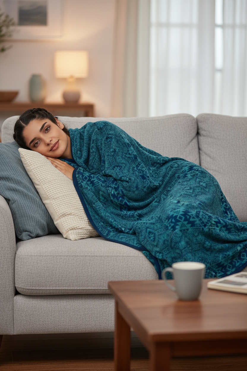 Cozy AIANA Blanket made from 100% Alpaca