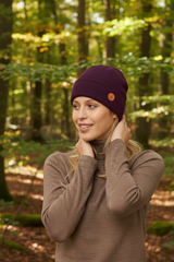 Cappello a maglia BARK in 100% alpaca