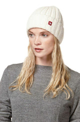 Mütze BIANCA mit 70% Alpaka und 23% Merino wollweiss one-size von Apu Kuntur