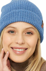 Mütze RIPP aus 100% Alpaka sky blue one-size von Apu Kuntur