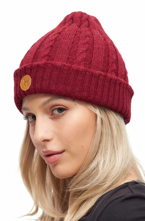 Mütze SUAVE aus 100% Alpaka rot one-size von Apu Kuntur