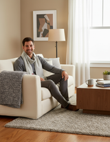 Scarf solid color made from 100% alpaca - available in 12 colors