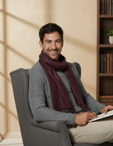 Scarf solid color made from 100% alpaca - available in 12 colors