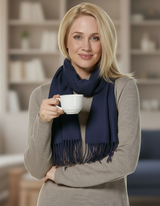 Scarf solid color made from 100% alpaca - available in 12 colors