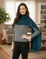 Scarf solid color made from 100% alpaca - available in 12 colors