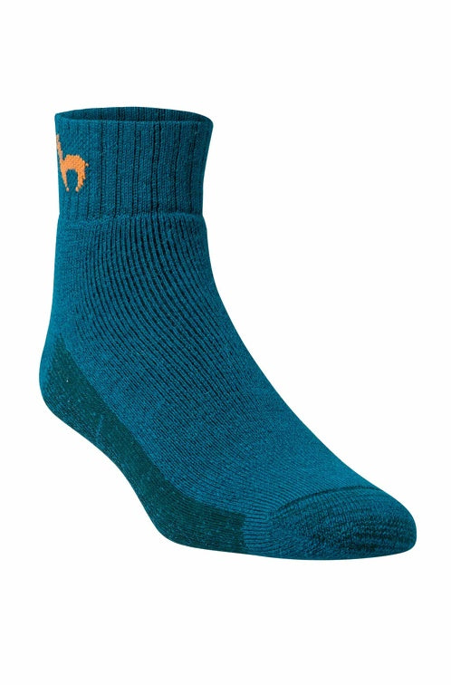 ABS Haus-Socken rutschfest - 52% Alpaka petrol von Apu Kuntur
