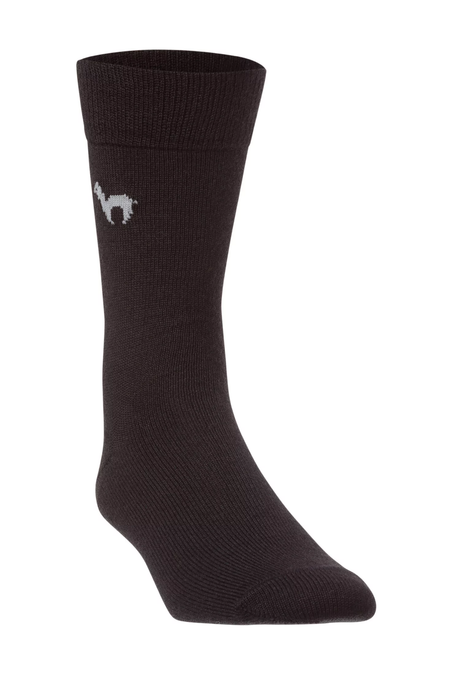 Socken BUSINESS CLASSIC - 52% Alpaka schwarz von Apu Kuntur