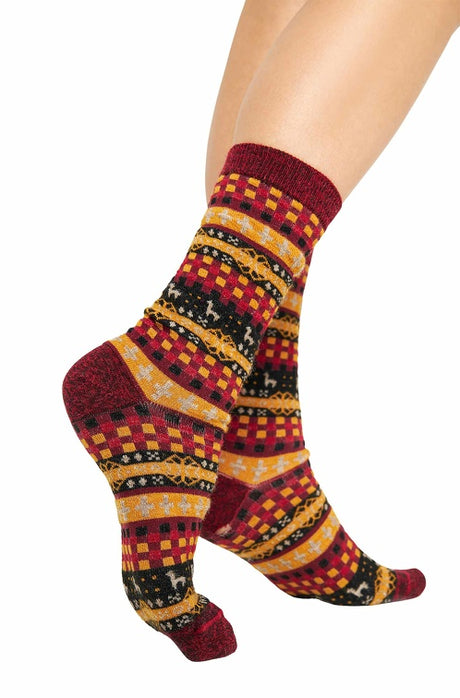 Patchwork Socken CANDELA - 67% Alpaka candela von Apu Kuntur