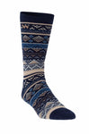 Socken INKA - 70% Alpaka blau sand von Apu Kuntur