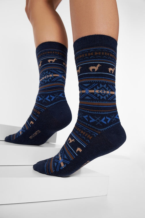 Socken JACQUARD - 70% Alpaka von Apu Kuntur