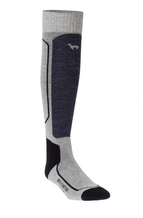 Premium SKI- & SPORTSOCKEN - 70% Alpaka grau von Apu Kuntur