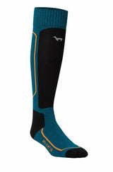 Premium SKI- & SPORTSOCKEN - 70% Alpaka petrol von Apu Kuntur