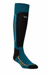 Premium SKI- & SPORTSOCKEN - 70% Alpaka petrol von Apu Kuntur