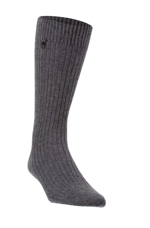 Socken PREMIUM - 70% Alpaka grau von Apu Kuntur