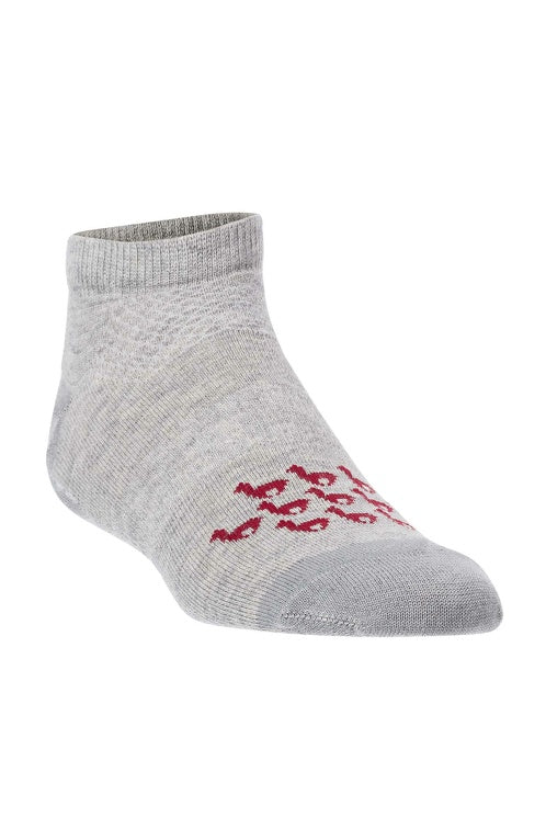 SNEAKER Socken mit MOTIV - 70% Alpaka silbergrau von Apu Kuntur