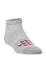 SNEAKER Socken mit MOTIV - 70% Alpaka silbergrau von Apu Kuntur