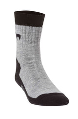 TREKKING-Socken - 52% Alpaka schwarz grau von Apu Kuntur
