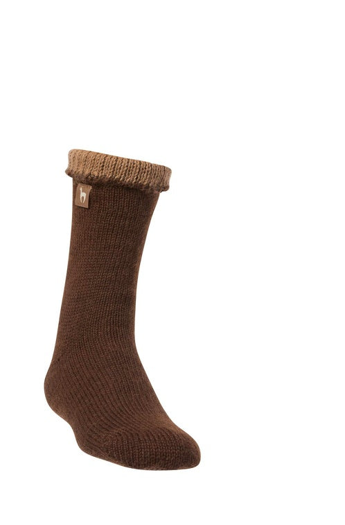 WENDE-SOCKEN extra dick - 98% Alpaka braun kamel von Apu Kuntur