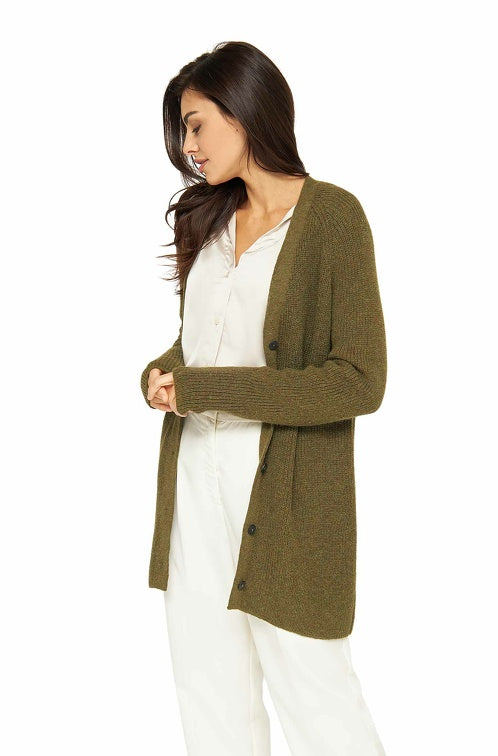 Strickjacke CARICE mit 56% Alpaka und Merino von Apu Kuntur