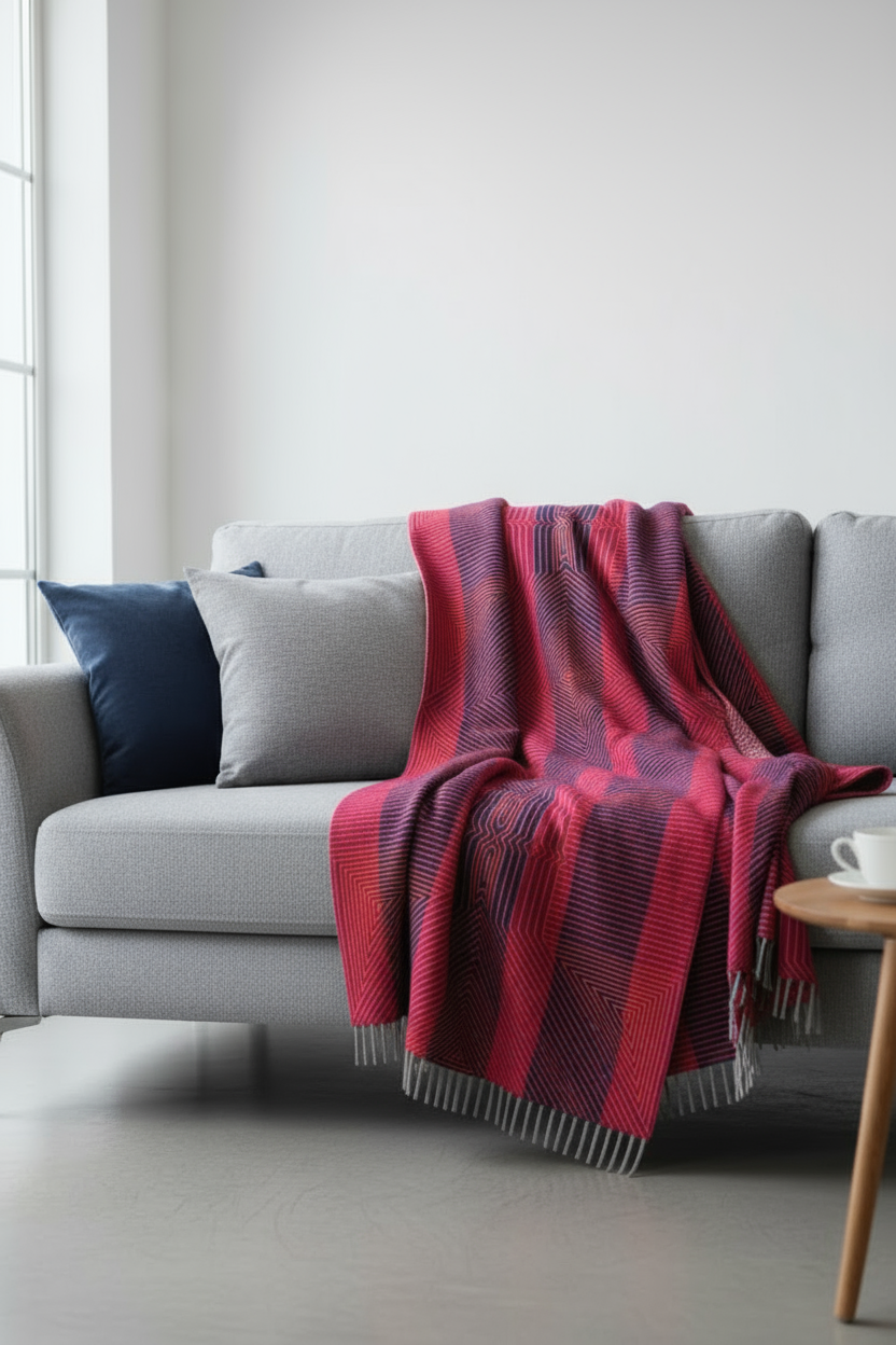 Kosedækken ENCASA af 100 % alpaka