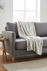 Jacquard Wool Blanket made from 100% Alpaca - Extra Large