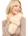 Fellschal aus 100% Alpaka Fell beige von Apu Kuntur