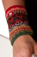 Pulswärmer LUNA - 100% Alpaka - bunt luna one-size von Apu Kuntur