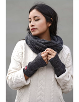 Ringschal HADIA mit 55% Alpaka und 26% Merino von Apu Kuntur