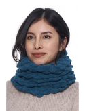 Ringschal HADIA mit 55% Alpaka und 26% Merino petrol von Apu Kuntur
