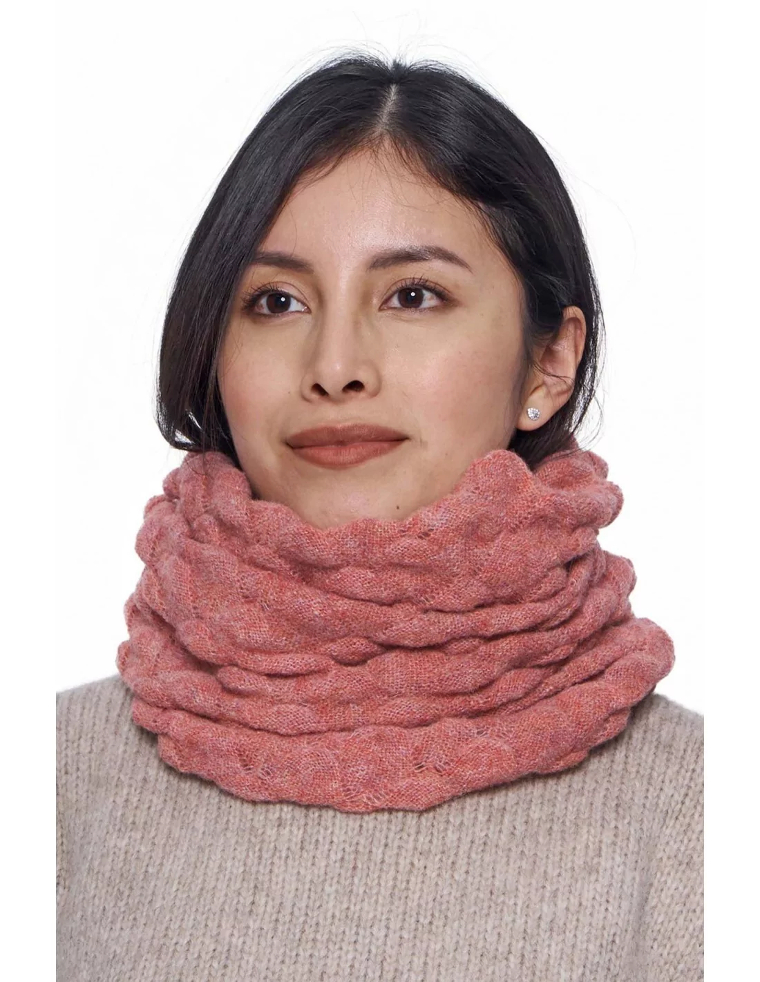Ringschal HADIA mit 55% Alpaka und 26% Merino von Apu Kuntur