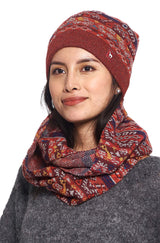 Schal GELIA aus 100% Alpaka rot one-size von Apu Kuntur