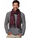 Schal Uni aus 100% Alpaka - in 12 Farben aubergine von Apu Kuntur