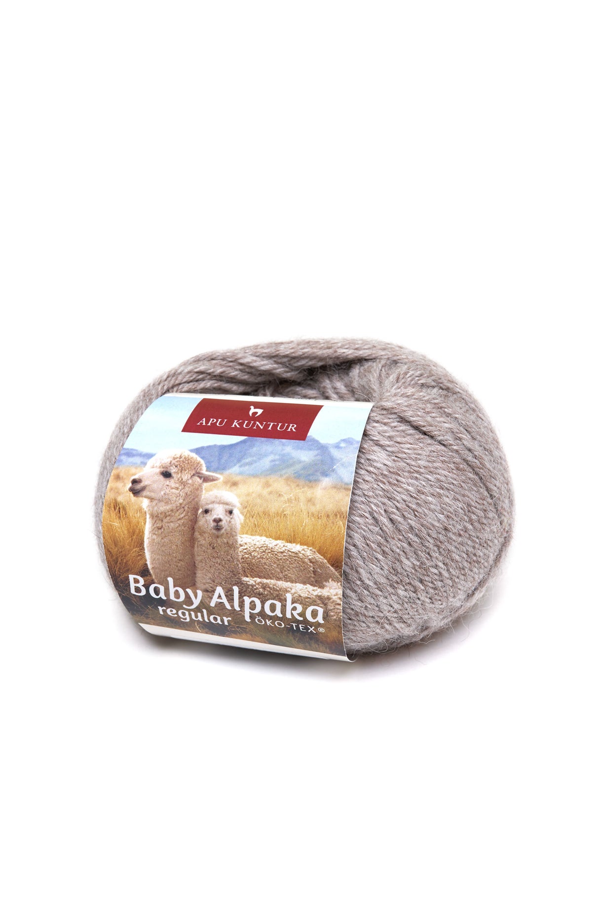 Alpaka Wolle REGULAR | 50g | 100% Alpaka | 36 Farben N-160 Mittelgrau one-size von Apu Kuntur