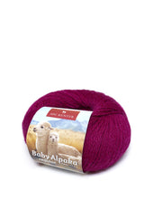 Alpaka Wolle REGULAR | 50g | 100% Alpaka | 36 Farben 16 fuchsie one-size von Apu Kuntur