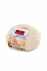 Alpaka Wolle REGULAR | 50g | 100% Alpaka | 36 Farben N-105 Beige Melange one-size von Apu Kuntur